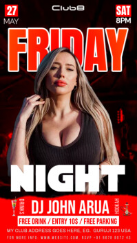Black Maximalist Friday Night  Instagram Story template