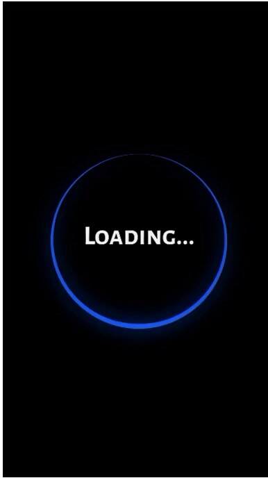 Black Maximalist Futuristic Loading Screen Animation Template Instagram Reel