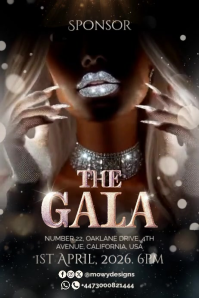Black Gala Event Poster Template