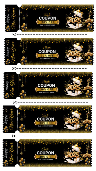 Black Maximalist Gift Voucher  Instagram Story Instagram-verhaal template