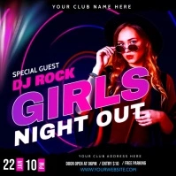 Black Maximalist Girls Night Party Instagram template