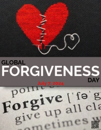 Black Maximalist Global Forgiveness Day Flyer Iflaya (Incwadi ye-US) template