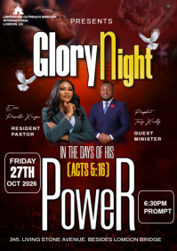 Black Maximalist Glory Night  A5 template