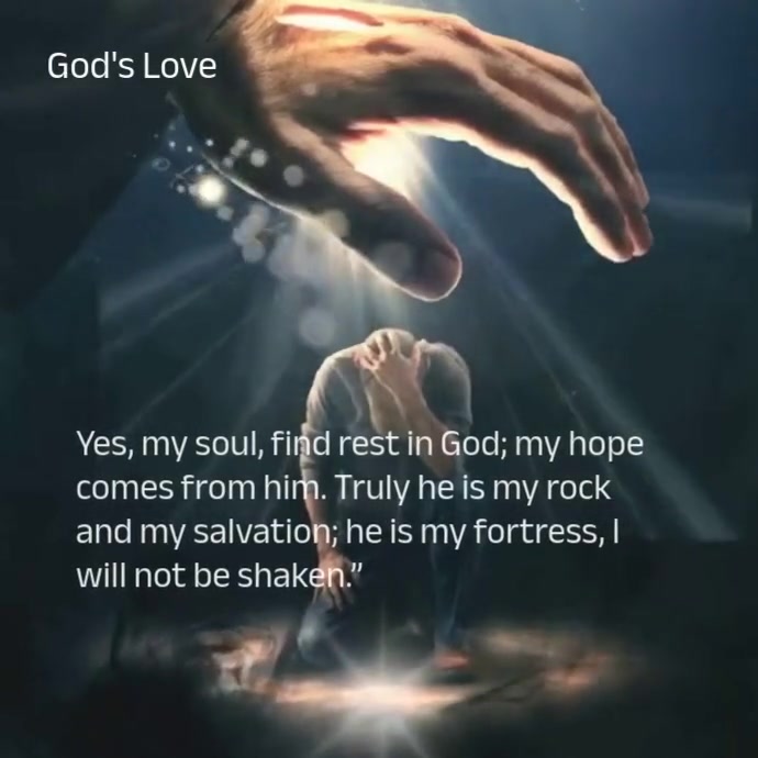 Black Maximalist God's Love Instagram Post Wpis na Instagrama template