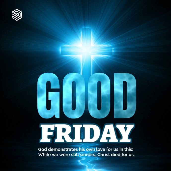 Black Maximalist Good Friday Instagram Post template