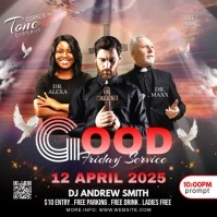 Black Maximalist Good Friday Instagram Post template