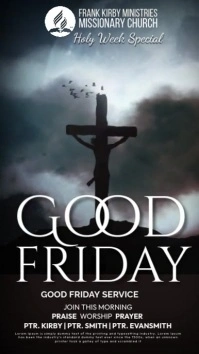 Black Maximalist Good Friday Services Instagram Reel Instagram-Reel template