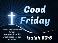 Black Maximalist Good Friday Yard Sign template