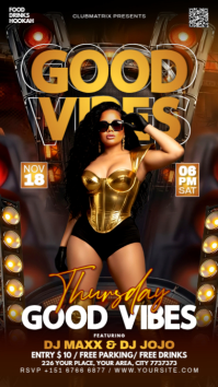 Black Maximalist Good Vibes Thursday  Instagram Story template