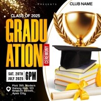 Black Maximalist Graduation Day Video Template  Slideshow Instagram Post