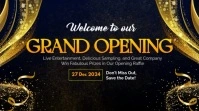 Black Maximalist Grand Opening Digital Display (16:9) template