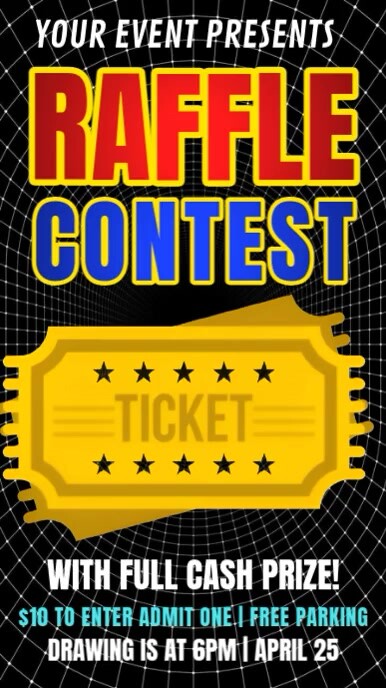 Afrocentric Raffle Black Maximalist Grand Raffle Contest Instagram Story Template ...
