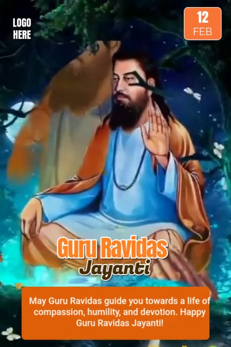 Plantilla de Black Maximalist Guru Ravidas Jayanti Poster | PosterMyWall