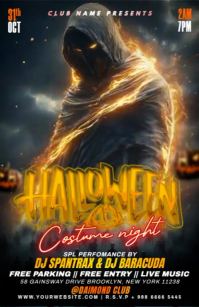 Black Maximalist Hallowee Scary Night Tabloid template