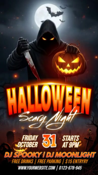 Black Maximalist Halloween Costume Party Instagram Story template