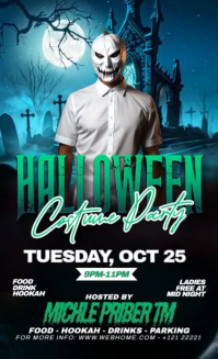 Black Maximalist Halloween Costume Party Us Legal template