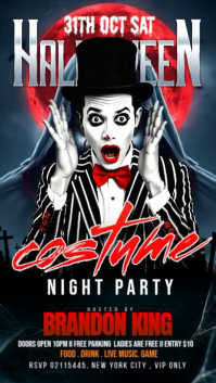 Black Maximalist Halloween Costume Party Youtube Short template