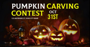 Black Black Maximalist Halloween Facebook Shared Image Obraz udostępniany na Facebooku Template