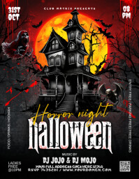 Sort Halloween Party Flyer Template