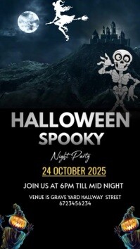 Black Maximalist Halloween Instagram Story template