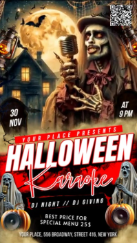 Halloween Karaoke Instagram Story template