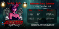 Black Maximalist Halloween Night Party Eventbrite Banner template