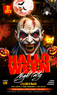 Black Maximalist Halloween Night Party Us Legal template