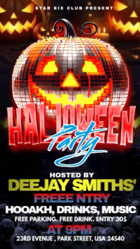 Black Maximalist Halloween Party Celebration Instagram Story template