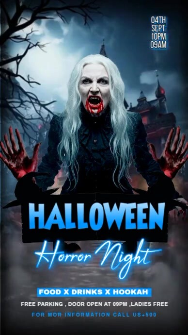 Plantilla de Black Maximalist Halloween Party Flyer Instagram Story ...