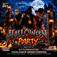 Preto Halloween Party Iphosti le-Instagram Template