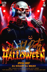 Black Maximalist Halloween  Tabloid template