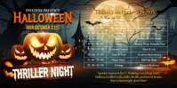 Black Maximalist Halloween Thriller Night Eventbrite Banner template