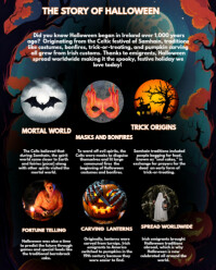 Black Maximalist Halloween Upcoming Events  Instagram Portrait template