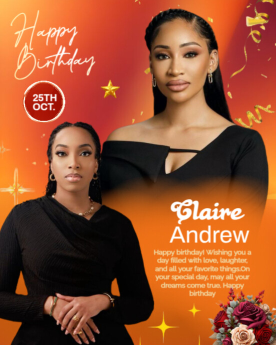 Copy of Black Maximalist Happy Birthday Design Template Instagram ...