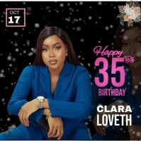 Black Maximalist Happy Birthday Flyer  Square (1:1) template