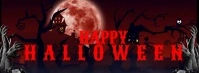 Black Maximalist Happy Halloween  Facebook Cover Photo template