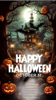 Black Maximalist Happy Halloween Instagram Reel template
