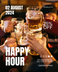 Sort Happy Hour Promotion Instagram Portrait Template