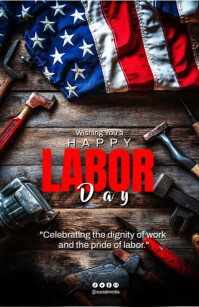 Sort Labor Day Celebration Tabloid Template