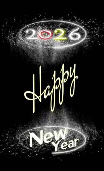 Plantilla de Black Maximalist Happy New Year 2026 Us Legal | PosterMyWall