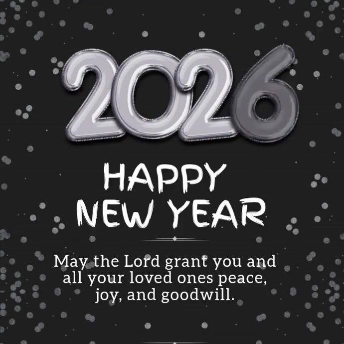 Black Maximalist Happy New Year Instagram Post Template | PosterMyWall