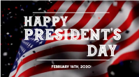 Black Maximalist Happy President Day Digital Display (16:9) template
