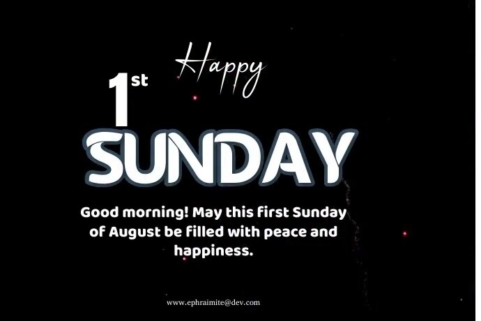Black Maximalist Happy Sunday  Label template