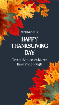 Black Maximalist Happy Thanksgiving  Instagram Story Instagram-verhaal template
