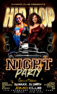 Black Maximalist Hip Hop Night Party US Legal Video template