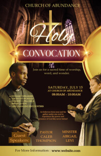 Black Maximalist Holy Convocation  Half Page Wide template