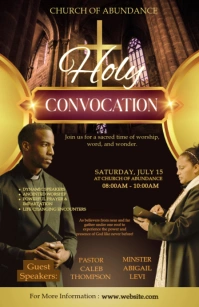 Black Maximalist Holy Convocation  Half Page Wide template