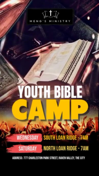 Black Youth Bible Camp Instagram Story Template