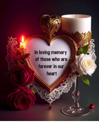 Black Maximalist In Loving Memory Of Those In Our Hearts Instagram Portrait template