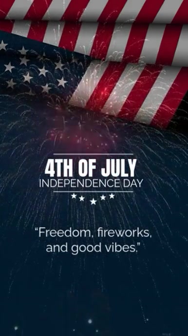 Black Maximalist Independence Day  Instagram Reel template